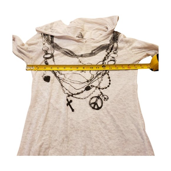 Awake Inc. Graphic Hooded Long Sleeve Top – White – Size L - Picture 7 of 12